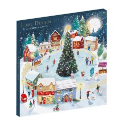 Julekort Ling Design 8 kort 2 designs Bl